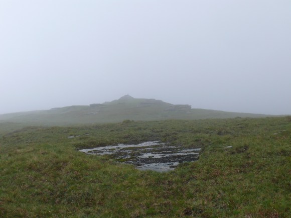 High Willhays appears from the clag