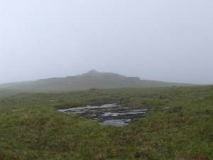 High Willhays appears from the clag