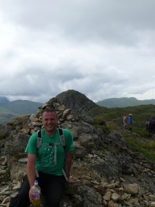 Me again on Loft Crag this time, Pike O'Stickle behind