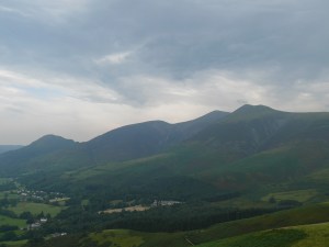 Darkening Skiddaw rising behind