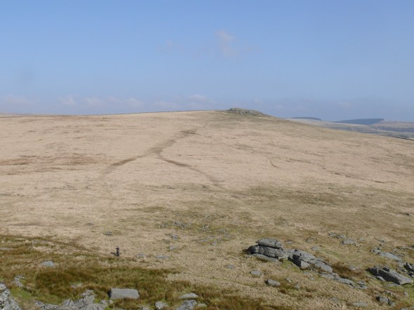Looking to Higher White Tor from the summit