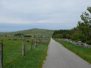 Along the raod to Rundlestone with Great Mis Tor looming large