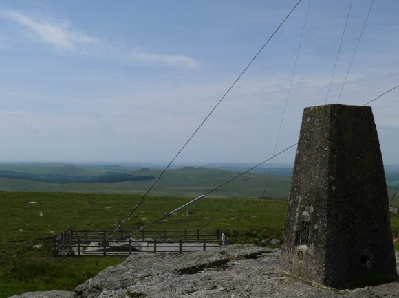 Looking from the trig point on North Hessary Tor