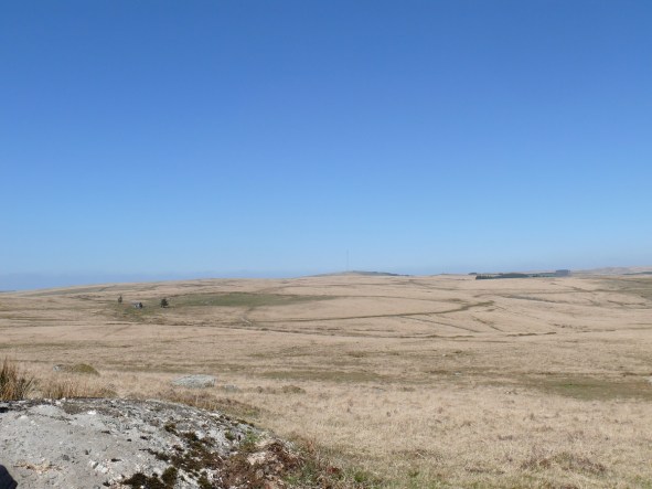 From Northmore's cross looking back down to Nun's Cross Farm