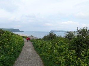 The way ahead, Stepper Point is on the left