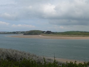 Looking across Padstow estuary towards St Enodoc and the golf course