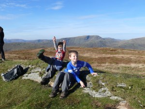 They're happy to get here, although it might be that they are hungry and lunch is out!