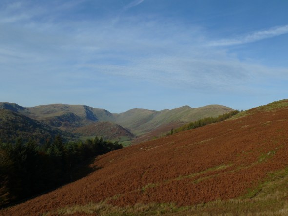 One last look, from the right, Yoke, Ill Bell, Froswick, Thornthwaite Crag and Caudale Moor with Troutbeck Tongue in the valley below