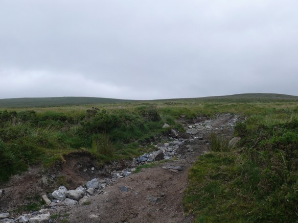 Looking back up at Shell Top left and Penn Beacon right
