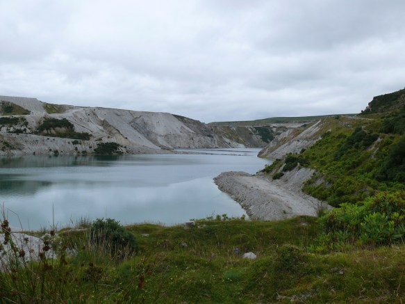 Opening out now and a look into one of Lee Moor's clay pits