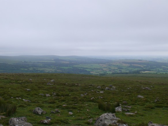 A view eastwards towards Western Beacon