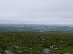 A view eastwards towards Western Beacon