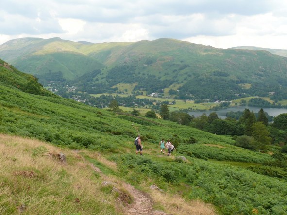 Heading towards Kelbarrow, descending Silver How