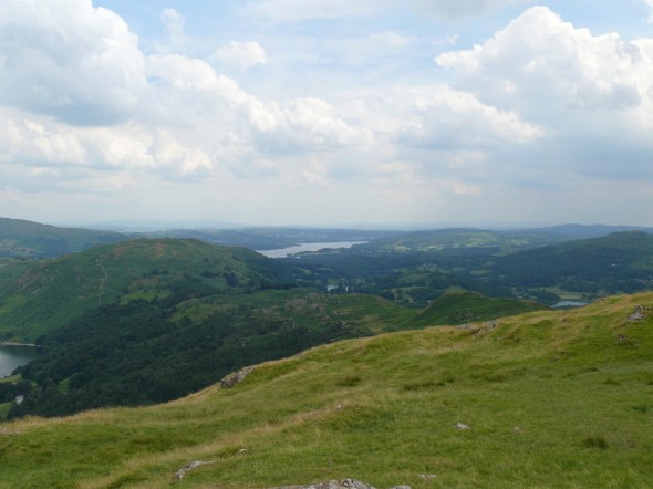 Windermere from the path to the summit of Silver How