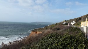 Rame head across Plymouth Sound and the Breakwater