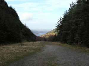 Looking back from near to Long Doors. Lake Bassenthwaite in the distance