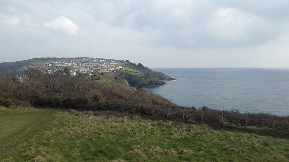 Above the castle looking across to Polruan