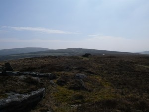 Shapley Tor looking back to Hookney Tor
