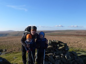 Me and the boys on Higher White Tor