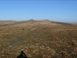 Littaford and Longaford Tors ahead