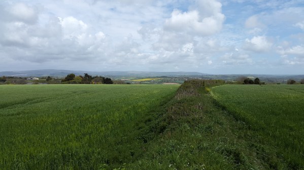 The moors are never far from view at the end of this walk