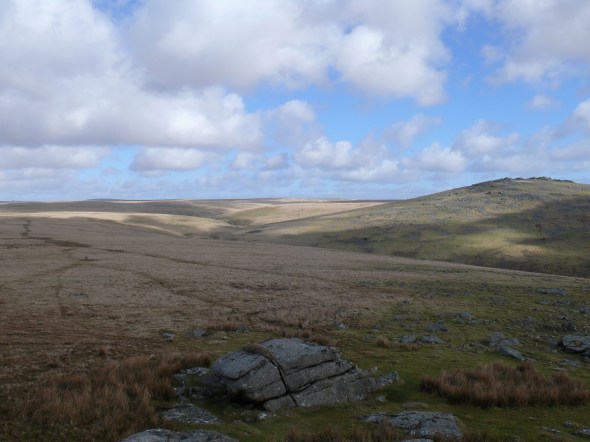 The Walkham valley and Great Mis Tor right