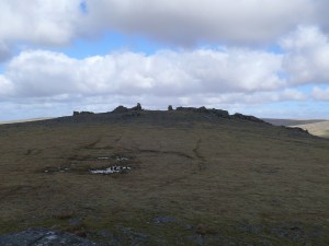 Looking back to Great Staple Tor