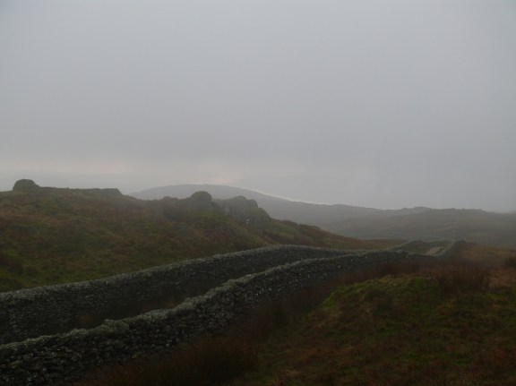 We crossed the stile at the end of Nanny Lane and headed up into the cloud