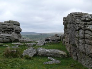 The two outcrops on Gutter Tor