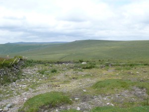 Looking back to Lynch Tor