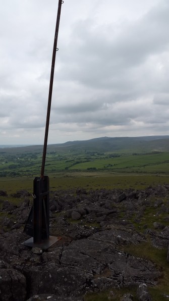 White Tor military flag post