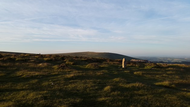 Looking back to Ugborough Beacon