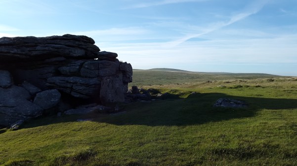 Hangershell Rock with Piles Hill in the background
