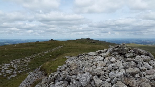 Looking back to Yes Tor from High Willhays