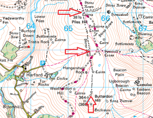 butterdon-stone-row-map