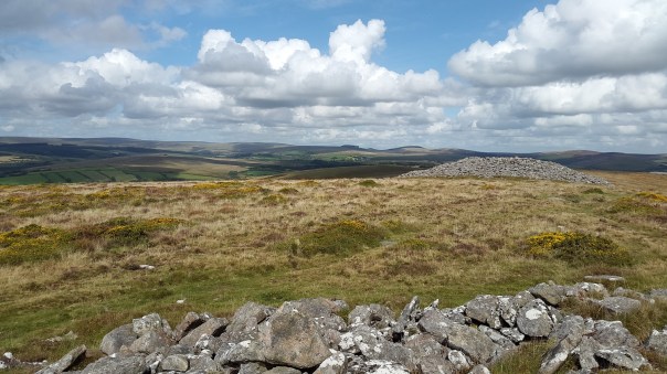 Corndon bronze age cairn to the north