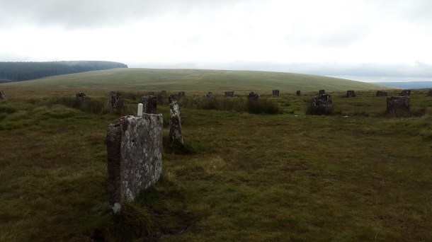 An offering place at Grey Wethers with a candle!