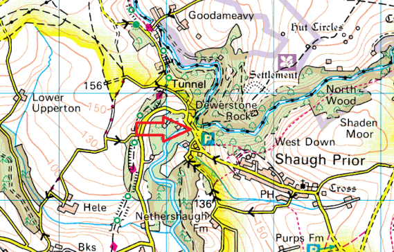 shaugh-bridge-map