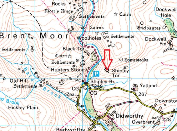 shipley-tor-map