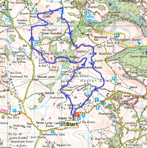 Hound Tor map