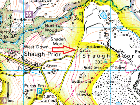 shaden-moor-cross-map
