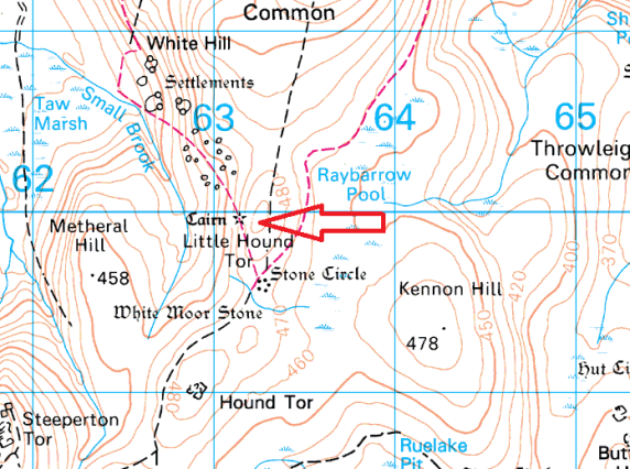 little-hound-tor-map