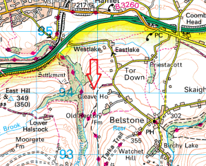 cleave-tor-map