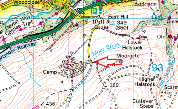 okehampton-camp-bridge-map