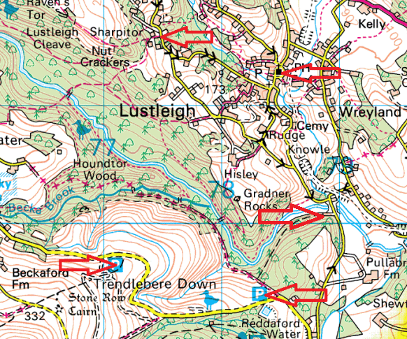 lustleigh-parking-map
