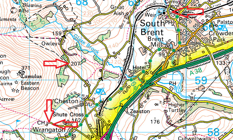 South Brent parking map